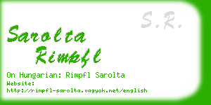 sarolta rimpfl business card